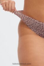 Fabletics alto beijo de leopardo vermelho 420HR2890 pacote nu de 3 peças mulheres - Image 5