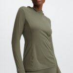 Fabletics ardósia verde 420HR2469 moletom corrida fênix mulheres