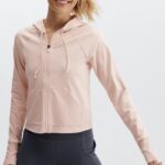 Fabletics areia 420HR2452 moletom com capuz oásis mulheres