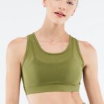 Fabletics azeitona desbotada 420HR1390 sutiã esportivo de alto impacto faye mulheres