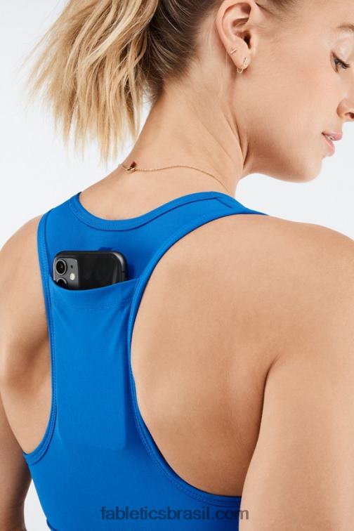 Fabletics azul elétrico 420HR1768 sutiã esportivo de médio impacto em movimento 117 mulheres - Image 3