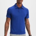 Fabletics azul francês 420HR3411 o dia de treino polo 168 homens
