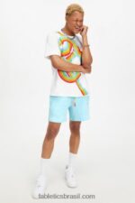 Fabletics azul nórdico 420HR3289 short leve go-to The Pride homens - Image 2