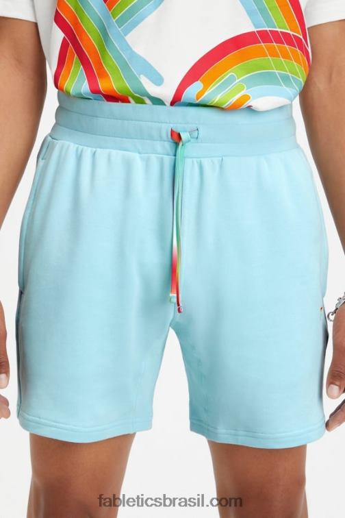 Fabletics azul nórdico 420HR3289 short leve go-to The Pride homens - Image 1