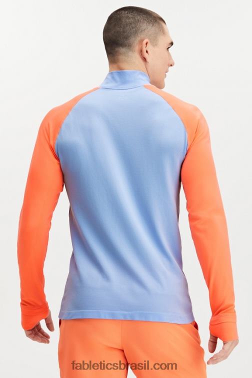 Fabletics bloco azul de vapor 420HR3599 o dia de treino 1/4 zip homens - Image 2