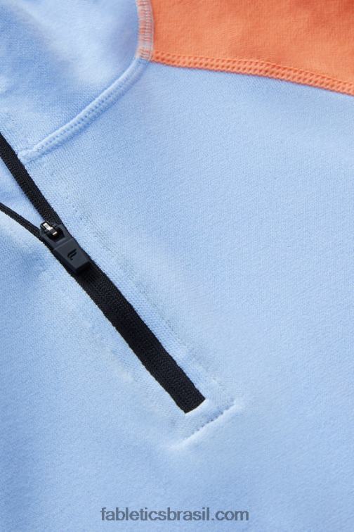 Fabletics bloco azul de vapor 420HR3599 o dia de treino 1/4 zip homens - Image 4