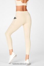 Fabletics bomba de creme 420HR827 legging oasis pureluxe cintura alta 7/8 56 mulheres