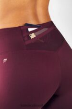 Fabletics Borgonha 420HR1119 trinity motion365 legging cintura alta 80 mulheres - Image 3