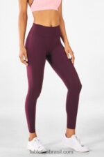 Fabletics Borgonha 420HR1119 trinity motion365 legging cintura alta 80 mulheres - Image 4