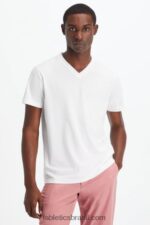 Fabletics branco 420HR3500 o pescoço 24-7 v homens