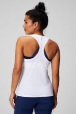Fabletics branco clássico 420HR2138 tanque racerback de tecnologia de penas mulheres - Image 2