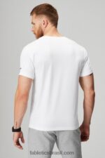 Fabletics branco clássico 420HR3494 o pescoço 24-7 v homens - Image 2