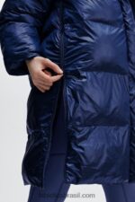 Fabletics brilho profundo de cobalto 420HR2804 adeline shine oversized puffer longo mulheres - Image 5