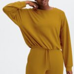 Fabletics bronze escuro 420HR2430 pulôver de luxo mulheres