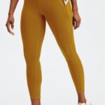 Fabletics bronze escuro 420HR812 legging oasis pureluxe cintura alta 7/8 53 mulheres