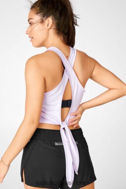Fabletics céu roxo urze 420HR2375 tanque de areia mulheres