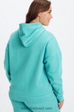 Fabletics ciano escuro/aveia 420HR2516 moletom ecológico mulheres - Image 2