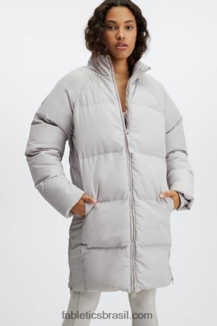 Fabletics cinzas 420HR2806 casaco puffer de tempestade ii mulheres