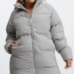 Fabletics cinzas 420HR2807 casaco puffer de tempestade ii mulheres