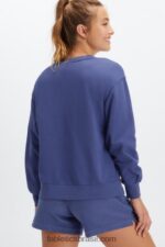 Fabletics cobalto profundo/babosa 420HR2029 rhea tripulação superdimensionada mulheres - Image 2