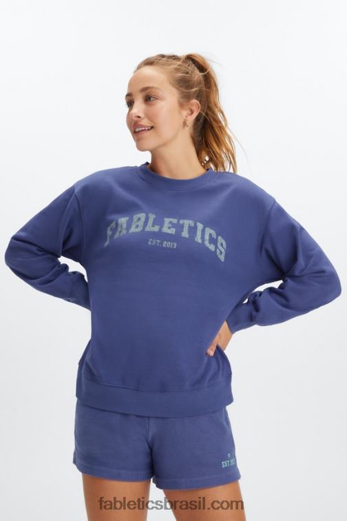 fabletics_cobalto_profundo_babosa_420hr2029_rhea_tripulacao_superdimensionada_mulheres.jpg Fabletics cobalto profundo/babosa 420HR2029 rhea tripulação superdimensionada mulheres - Image 1