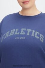 Fabletics cobalto profundo/babosa 420HR2030 rhea tripulação superdimensionada mulheres - Image 3