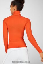 Fabletics colheita 420HR2723 gola alta manga longa sem costura naomi mulheres - Image 2