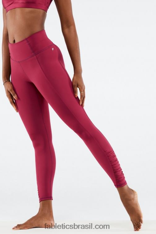 Fabletics explosão de cereja 420HR1292 cintura alta pureluxe ruched 7/8 mulheres - Image 3