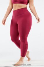 Fabletics explosão de cereja 420HR1293 cintura alta pureluxe ruched 7/8 mulheres