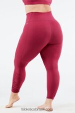 Fabletics explosão de cereja 420HR1293 cintura alta pureluxe ruched 7/8 mulheres - Image 3