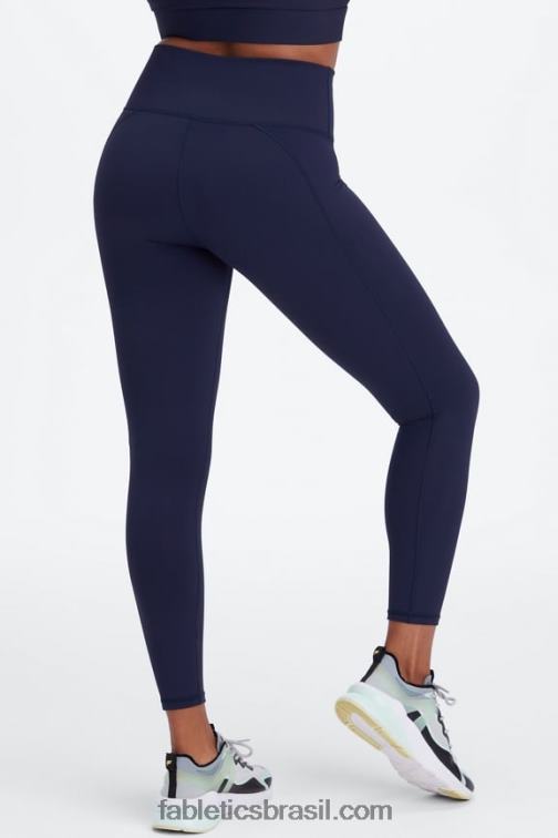 Fabletics explosão de cereja/damasco fresco 420HR675 define powerhold cintura alta 7/8 legging 26 mulheres - Image 1