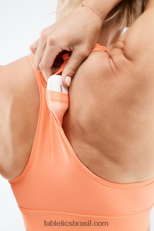 Fabletics explosão de laranja 420HR1767 sutiã esportivo de médio impacto em movimento 117 mulheres - Image 4