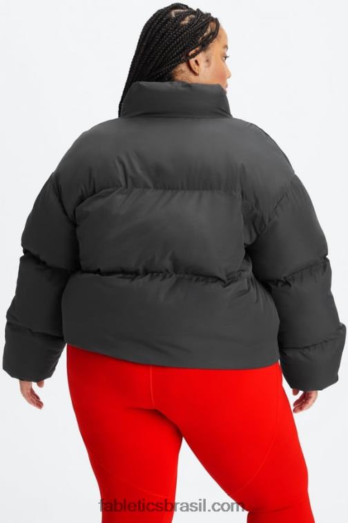 Fabletics forro de logotipo preto 420HR2777 vagabundo baiacu cortado mulheres - Image 2