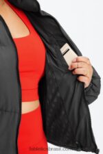 Fabletics forro de logotipo preto 420HR2777 vagabundo baiacu cortado mulheres - Image 4