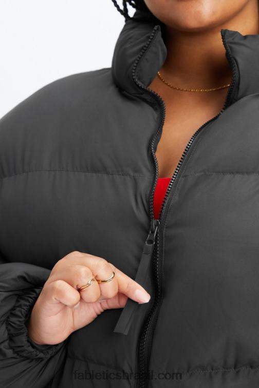 Fabletics forro de logotipo preto 420HR2777 vagabundo baiacu cortado mulheres - Image 6
