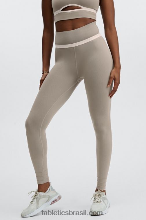 Fabletics fumaça/opala 420HR1176 Legging cintura alta em malha esculpida mulheres - Image 2