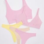 Fabletics garota brilhante 420HR2880 becalm pacote de 5 peças mulheres