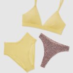Fabletics garota brilhante 420HR2889 pacote nu de 3 peças mulheres