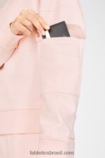 Fabletics geada rosa 420HR2534 pulôver de carga nyla mulheres - Image 2
