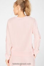 Fabletics geada rosa 420HR2534 pulôver de carga nyla mulheres - Image 3