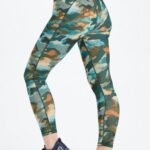 Fabletics grande sufocante/prata reflexiva 420HR687 define powerhold cintura alta 7/8 legging 28 mulheres