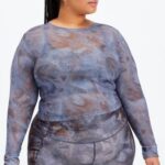 Fabletics interestelar 420HR2657 top de malha marie mulheres