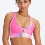 Fabletics leopardo ombre 420HR1714 sutiã esportivo oasis twist 108 mulheres