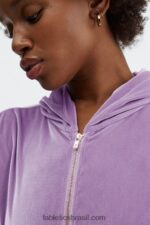 Fabletics lilás brilhante 420HR2507 donna moletom com capuz mulheres - Image 4