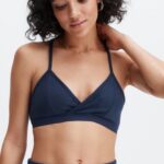 Fabletics marinha profunda 420HR1555 bralette com costas nadador mulheres