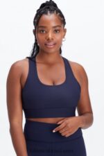 Fabletics marinha profunda 420HR1752 sutiã esportivo de médio impacto em movimento 114 mulheres - Image 2
