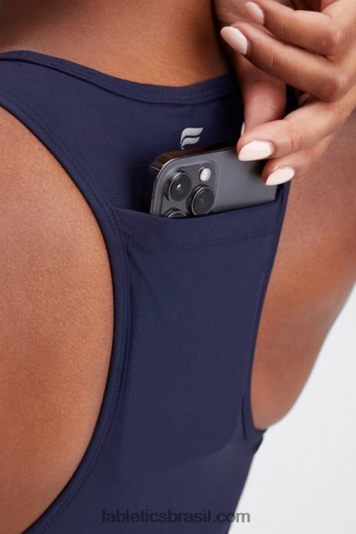 Fabletics marinha profunda 420HR1752 sutiã esportivo de médio impacto em movimento 114 mulheres - Image 3