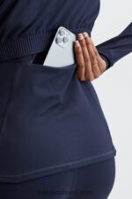 Fabletics marinha profunda 420HR2572 jaqueta de performance trinity mulheres - Image 3