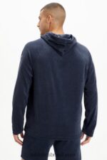 Fabletics marinho clássico 420HR3726 moletom com capuz da ilha homens - Image 2