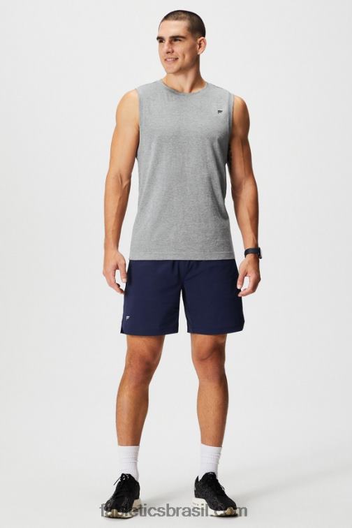 Fabletics meio cinza htr 420HR3374 o tanque muscular do dia de treinamento homens - Image 3